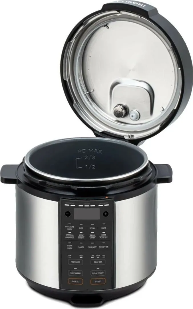 Multicooker Cosori CMC-CO601-SEU, 5.7L, 1100W, zi-e argjendtë - 4