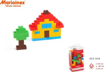 Blloqe lodër MARIO-INEX Classic, 55 elementë, shumëngjyrëshe