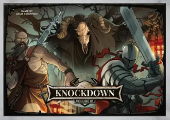 Lojë me letra Awaken Realms Knockdown Volume III Tainted Grail, për 2 lojtarë, duel strategjik