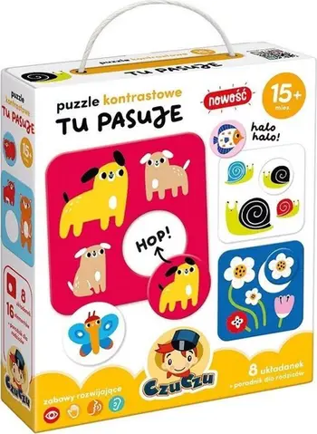 Puzzle kontrast Bright Junior Media CzuCzu This Fits Here, 8 puzzle, për fëmijë 15+