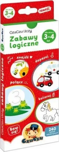 Libër edukativ Bright Junior Media CzuCzu Teaches Logical Fun, 240 aktivitete, 3 4 vjeç