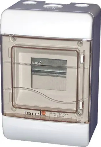 Bord shpërndarës modular Tarel 6666-105, 1x5 module, IP40, i bardhë