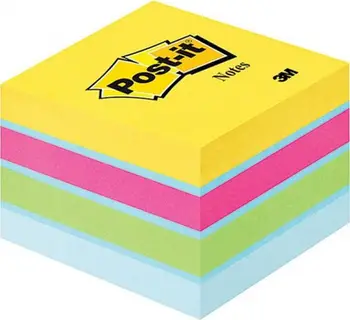 Kubi vetëngjitës 3M Post-it 2051-U, 51x51mm, 400 fletë, ngjyra ultra