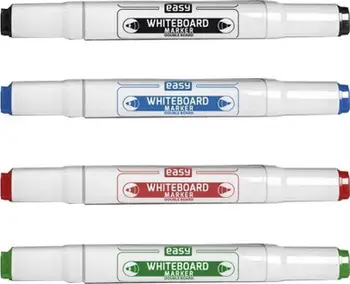 Markera të dyanshëm Easy Stationery EASY, 4 ngjyra, për tabela të bardha