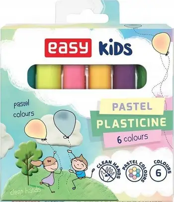 Plastelinë Easy Stationery COL-006-P, set 6 ngjyra, jo toksike