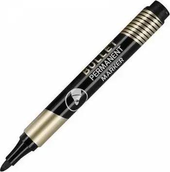Set markera permanent Easy Stationery, majë e rrumbullakët, 24 copë, ngjyrë e zezë