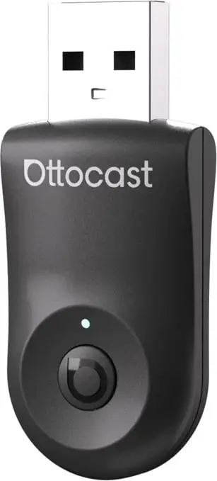 Adapter wireless për makinë Ottocast CA505-T MINI, CarPlay & Android Auto, i zi