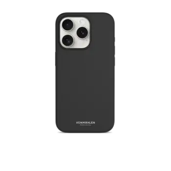 Aksesorë për telefon Vonmählen Eco Silicone Case për Apple iPhone 15 Pro – Zezë