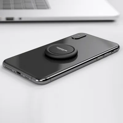 Mbajtëse telefon Vonmählen Backflip, për smartphone, ngjitëse, e zezë - 4