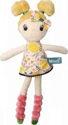 Kukull pelushi Hencz Toys Maja, e butë, me flokë bjonde, shumëngjyrëshe