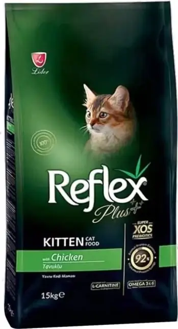 Ushqim për kotele Reflex Plus, me pulë, 1.5 kg
