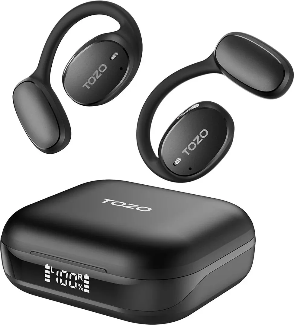 Kufje TOZO OpenEgo TWS Bluetooth, USB Type-C, Zezë - 1