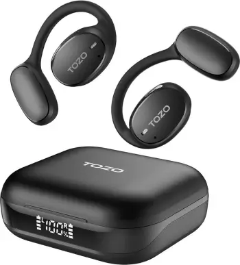 Kufje TOZO OpenEgo TWS Bluetooth, USB Type-C, Zezë