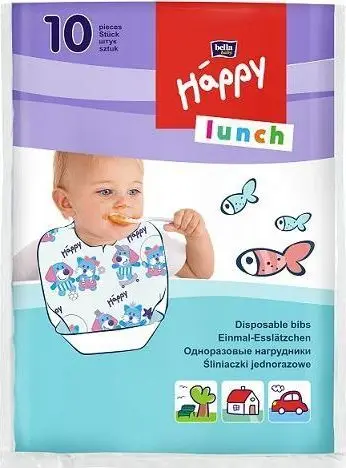 Përparëse për bebe Bella Hygiene, 10 copë, të bardha