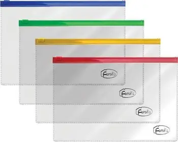 Qese dokumentesh Forofis String Bag A5, PVC 0.14mm, ngjyra të përziera
