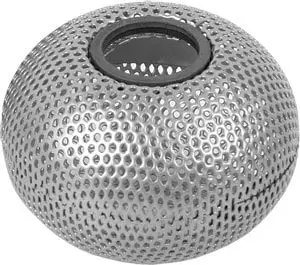 Enë magnetike për kapëse letre Forofis 91323, diametër 7.5 cm, rrjetë metalike, argjend