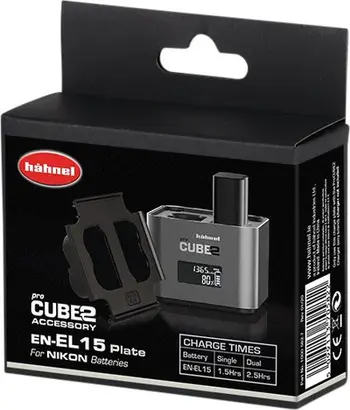 Pllakë karikimi Hahnel ProCUBE 2 për Nikon EN-EL15, për bateri kamerë, gri