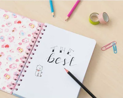 Fletore BT21 Line Friends, A5, kapak i fortë, me spirale - 5