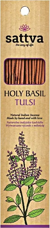 Temjan natyral Sattva Tulsi, 15 copë, aromë bimore
