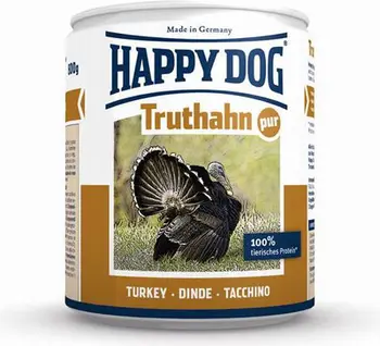 Konservë për qen Happy Dog Truthahn Pur, gjel deti, 800g