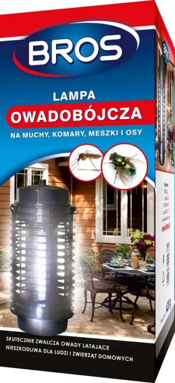 Lampë insekticide Bros, elektrike, për ambiente të brendshme, e bardhë