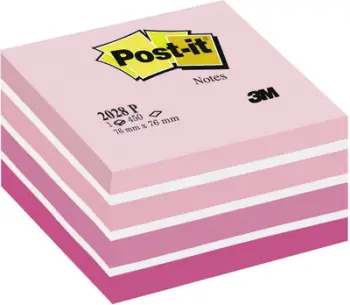 Letër për shënime Post-it, 76x76 / 450K (FT510093170), rozë