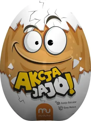 Lojë me letra Muduko Action Egg, familjare, në kuti metalike