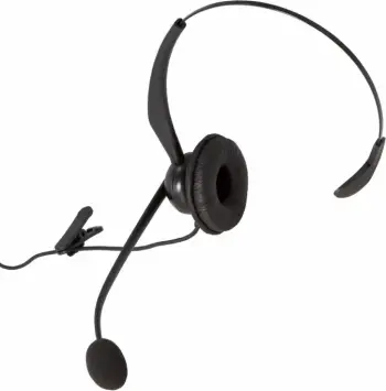 Headset Auerswald COMfortel H-200, mono, me kabllo USB, i zi