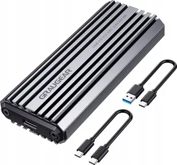 Kasë SSD GrauGear M.2 NVMe PCIe 3.0, USB 3.2 Gen 2, gri