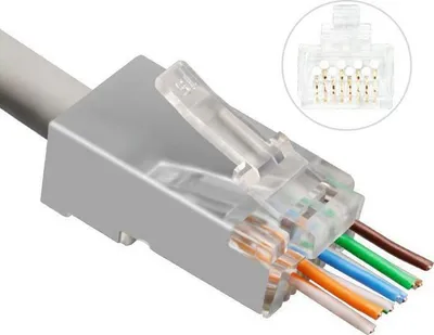 Prizë rrjeti Lanview RJ45 STP, Cat6A Cat7, 22–24 AWG, e argjendtë - 1