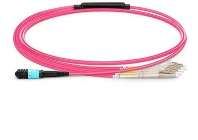 Kabllo optike Lanview LVO230502 MTP LC, OM4, 2 m, vjollcë - 1