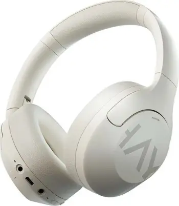 Kufje wireless Haylou S30 ANC, mbi vesh, Bluetooth 5.4, Hi-Res Audio, të bardha