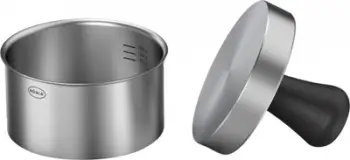 Shtypëse hamburgerësh Rosle Burger Press PRO, çelik inox, 12 x 12 x 9 cm