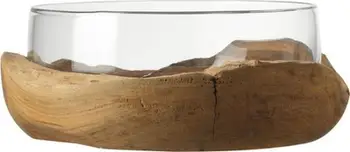 Vazo qelqi Leonardo Terra Bowl, 28cm, transparente