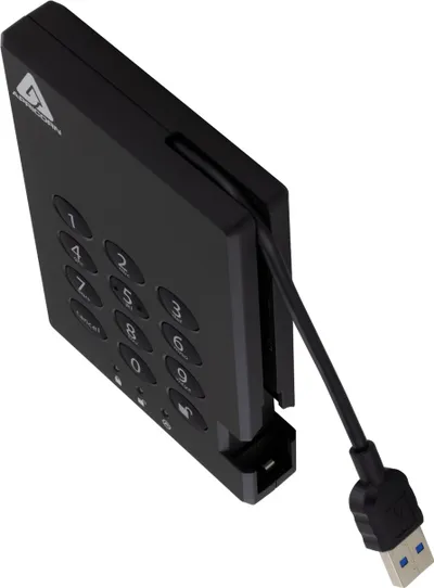 Hard disk i jashtëm Apricorn Aegis Padlock 3.0, 500GB, USB 3.1, i zi - 3