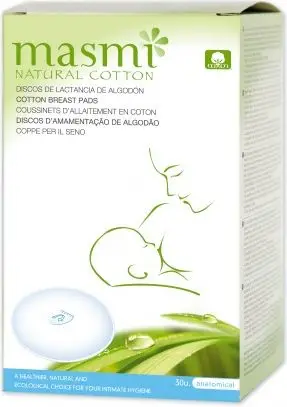Jastëk për gjidhënie Masmi Organic Cotton për femra, 30 copë