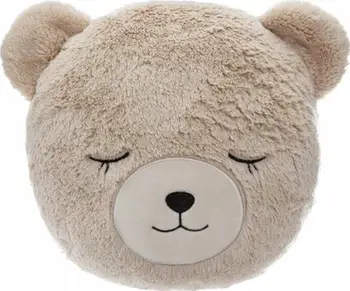 Jastëk dekorativ Atmosphera Bear, lesh sintetik, 27x27cm, kafe