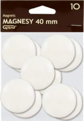 Magneta KW Trade, 40mm, të bardhë