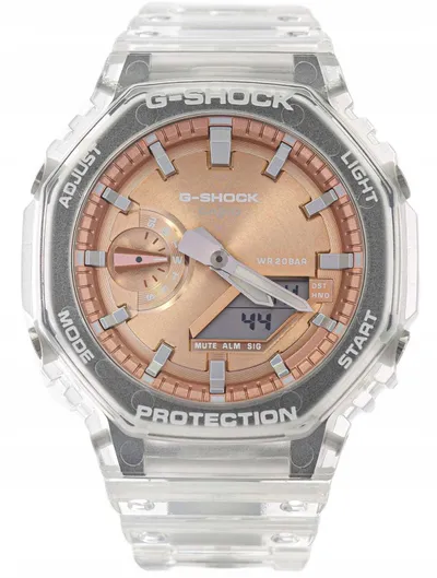 Orë digjitale Casio G SHOCK GA-2100BM, për meshkuj, portokalli - 3