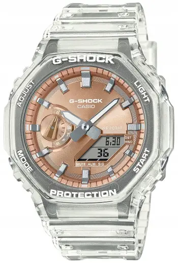 Orë digjitale Casio G SHOCK GA-2100BM, për meshkuj, portokalli