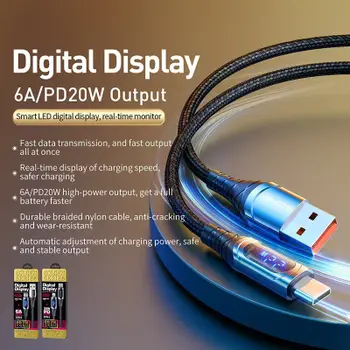 Kabllo USB Wekome WDC-166, USB A në Lightning 1m, 6A, e zezë