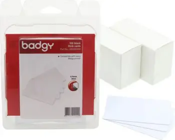 Karta plastike Evolis Badgy Thick PVC CR-80 - 3 3/8" x 2 1/8", 100 copë