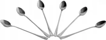 Set lugë ëmbëlsire Odelo Claudia 1371, 6 copë, çelik inox, argjendi