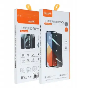 Xham mbrojtës Veason 6D Pro Privacy për iPhone 17, filtër privatësie, 1 copë, i zi