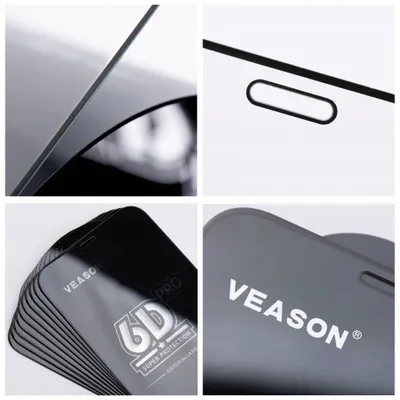 Qelq mbrojtës Veason 6D Pro, set 10 copë, për iPhone 17, i zi - 3