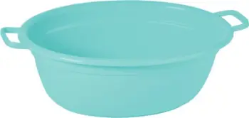 Vaskë ovale Keeeper Alva, 60L, 75cm, blu e hapur