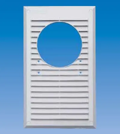 Grilë për absorbues Maxpol, Ø120 mm, 175 x 295 mm, e bardhë - 1