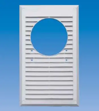 Grilë për absorbues Maxpol, Ø120 mm, 175 x 295 mm, e bardhë