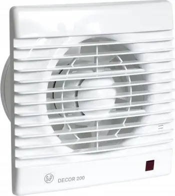 Ventilator banjoje Venture DECOR 100CDZ, sensor lëvizjeje, valvul kundër kthimit, i bardhë