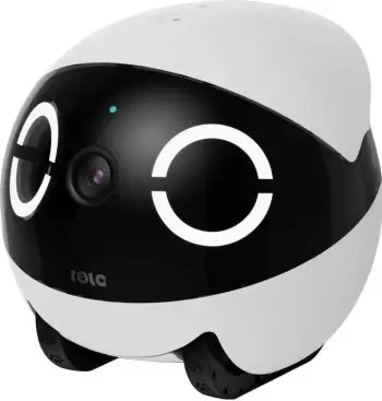 Robot shoqërues Enabot ROLAMINI, për qen e mace, bateri 5000mAh, bardh e zi